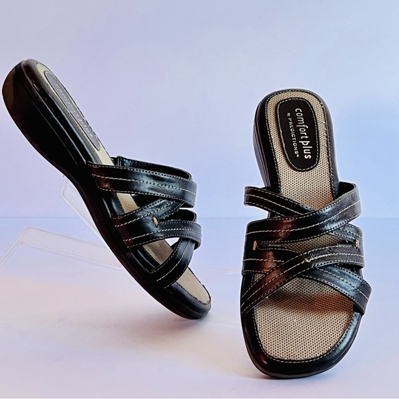 comfort plus by Predictions Shoes - Comfort Plus by predictions Brown Tan Women’s Strappy Sandal Shoe Size 7